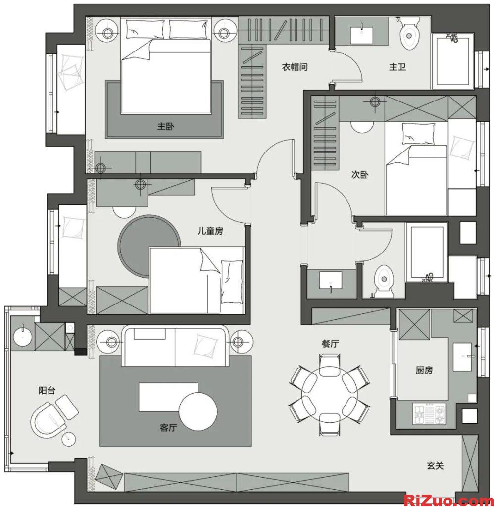 图片[21]_120㎡住宅，温馨有序，处处暗藏收纳与惊喜_日作设计