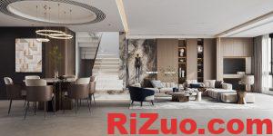 原木色搭配灰色系,体现家具高级感_日作设计