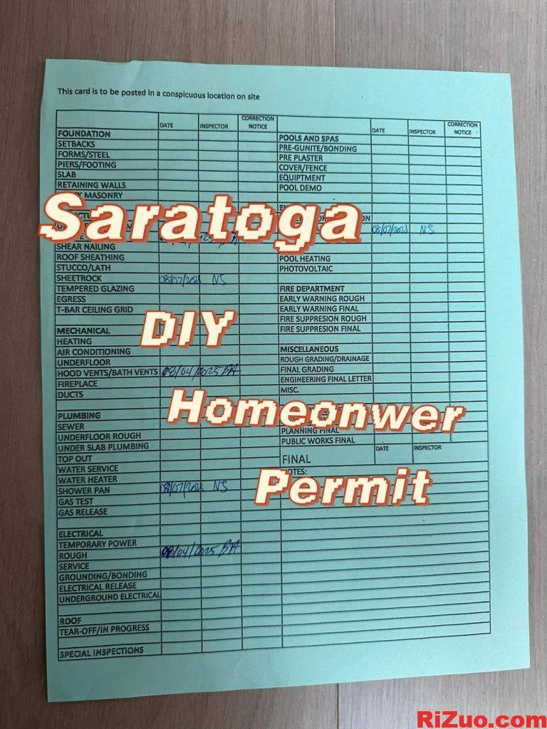 Saratoga DIY申请owner permit攻略  借助别人的_日作设计